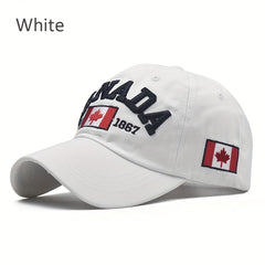 Canada Maple Leaf Baseball Cap Vintage Dad Hat Hip Hop Adjustable Sun Hat