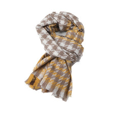Winter Thermal Plaid Scarf Shawl Cold Weather Scarves & Wraps For Women