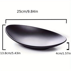 Melamine Frosted Oval Plate Sushi Plate Hot Pot Barbecue Plate Cold Dish Plate