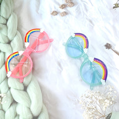 Round Frame Rainbow Sunglasses for Kids