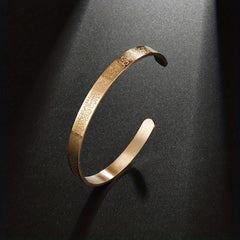 Adjustable Stainless Steel Muslim Bangle for Men