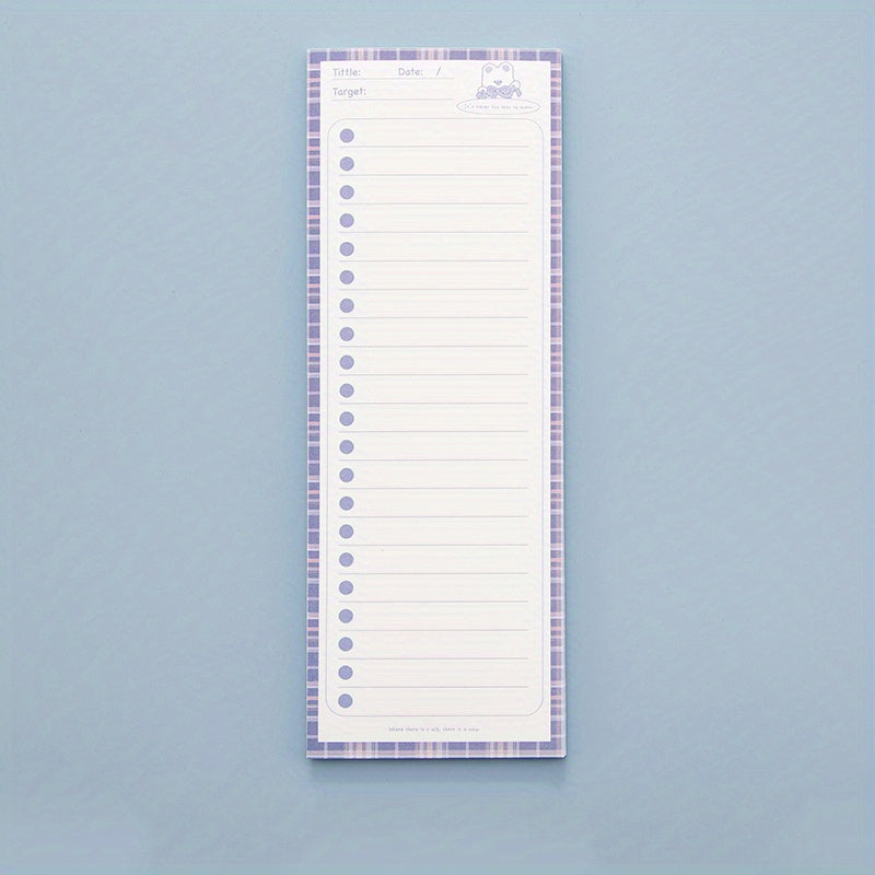 Book Cartoon Long Strip Planner for Students