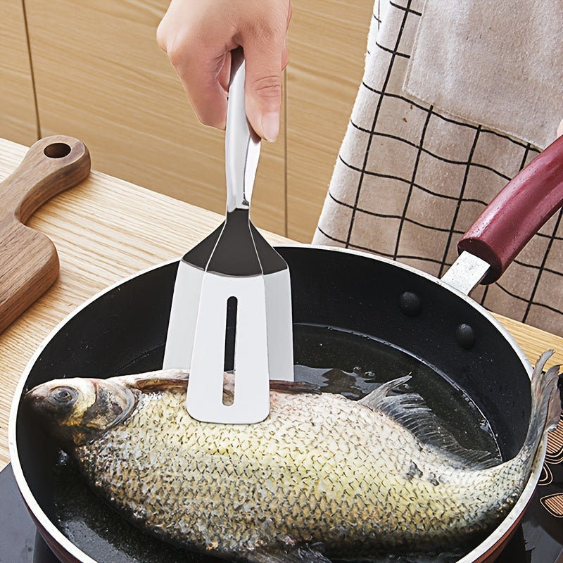 Stainless Steel Frying Shovel Clip for BBQ Pancakes