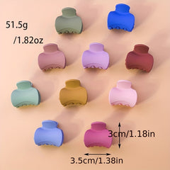 10pcs Small Hair Claw Non Slip Shark Claw Simple Style Hair Accessories