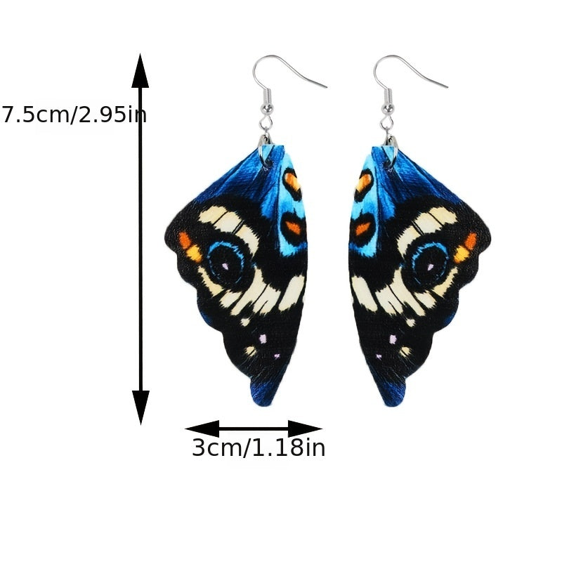 Bohemian Butterfly Wings Drop Earrings Colorful Jewelry for Women