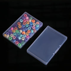 Portable Square Plastic Box for Cards, Jewelry & Notes