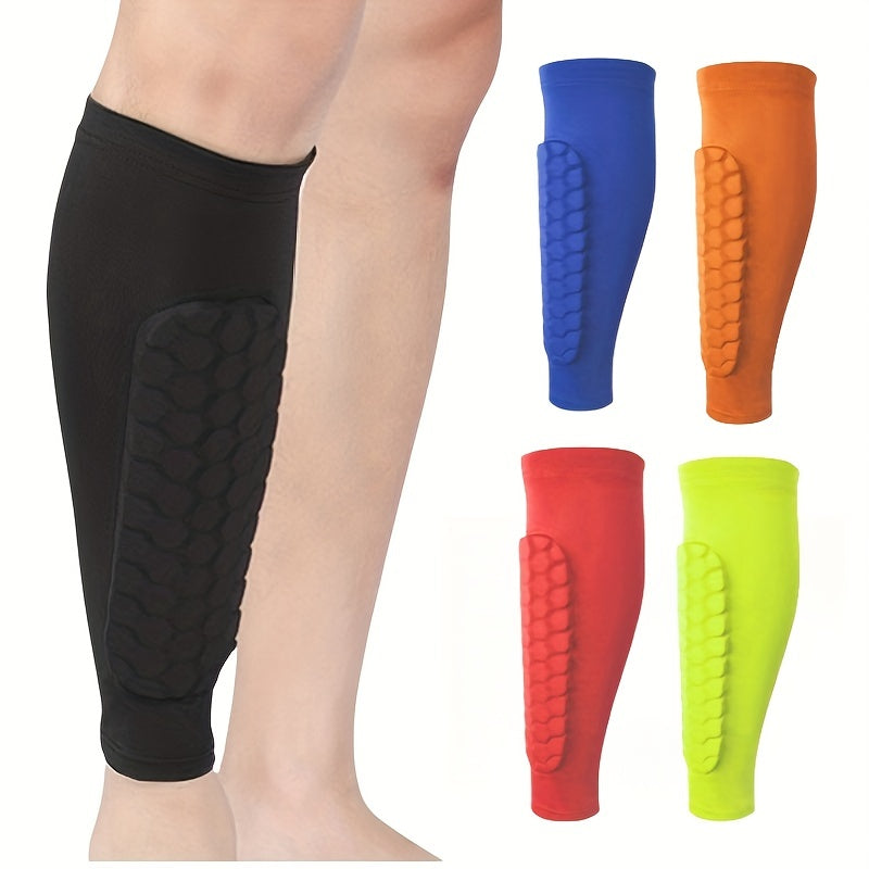 Honeycomb Leg Pad Elastic Knee Leg Guards for Football Basketball
