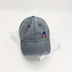 Butterfly Embroidery Baseball Cap Dad Hats Distressed Adjustable Sun Hats