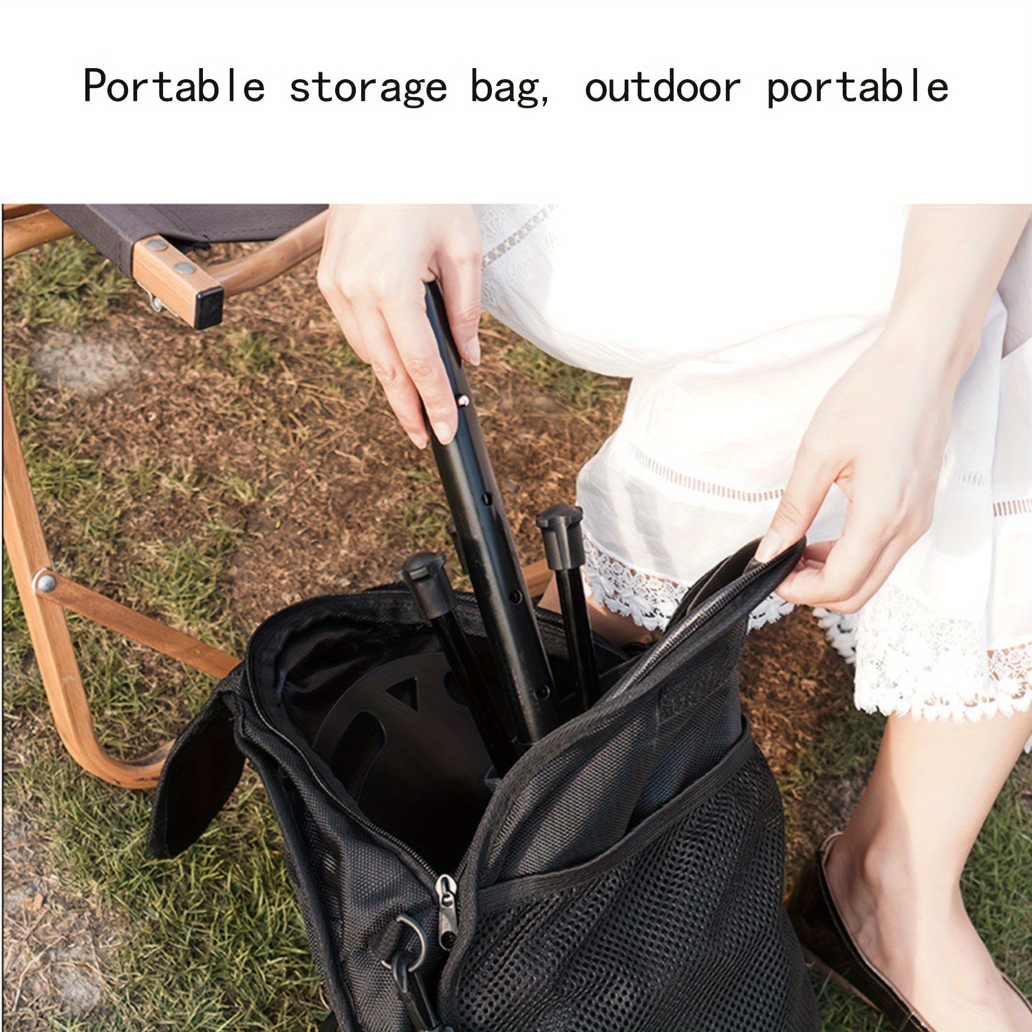 Aluminum Table Retractable Foldable Portable Adjustable Tripod Table