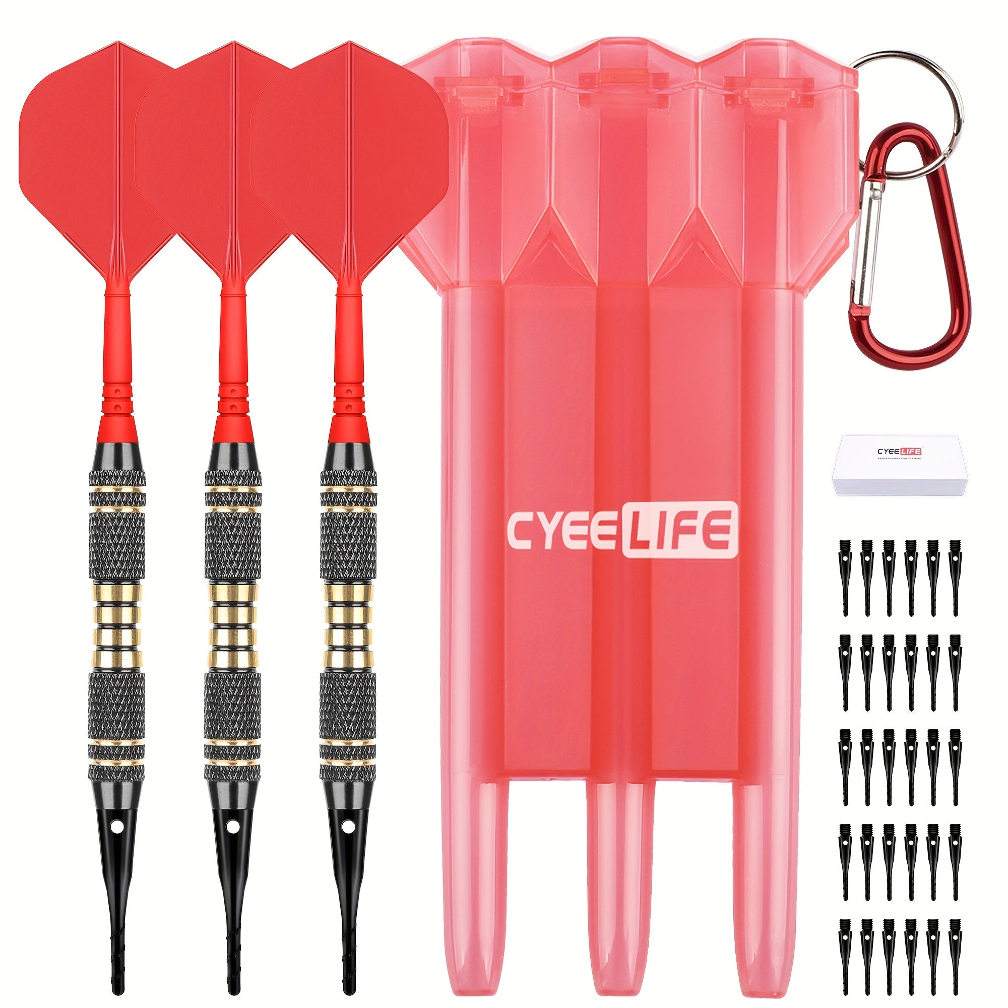 3pcs Soft Dart Set with 30 Tips for Training