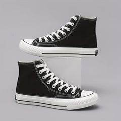 Men's High Top Canvas Shoes Lightweight Casual Sneakers