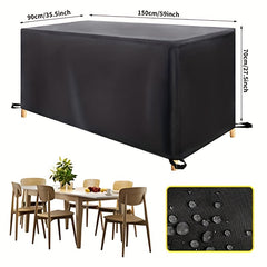 Waterproof Garden Table Cover 420D Oxford Tear Resistant Furniture Cover