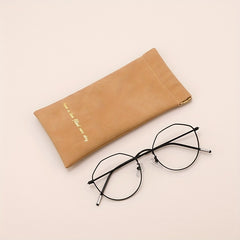 Velvet Glasses Bag Automatic Closure Sunglasses Pouch