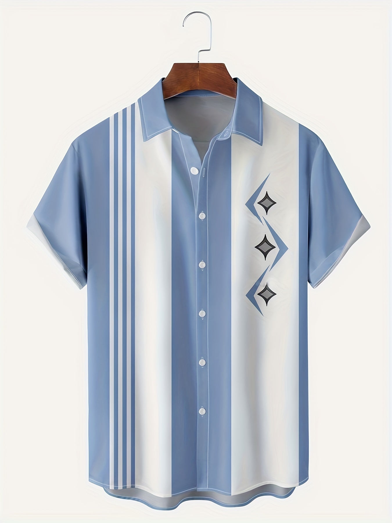 Floral Print Casual Short Sleeve Hawaiian Shirt for Men