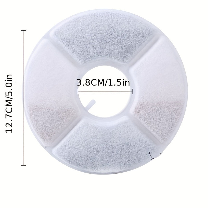 12 Pack Cat Water Fountain Replacement Filters with Activated Charcoal & Resin