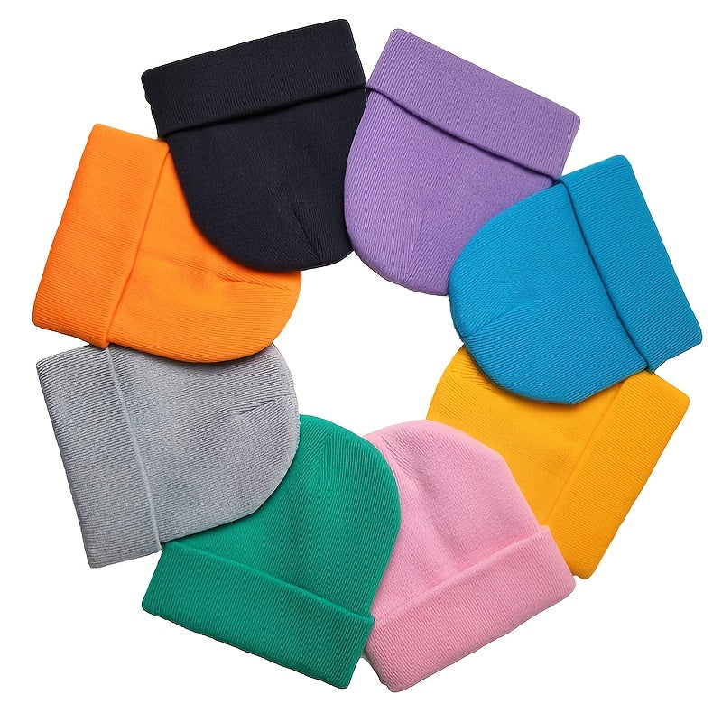 MultiColor Winter Adult's Woolen Knitted Hat 7 Colors