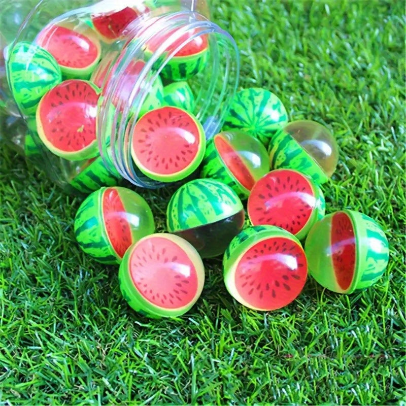 12pcs Watermelon Bouncy Balls for Parties and Events