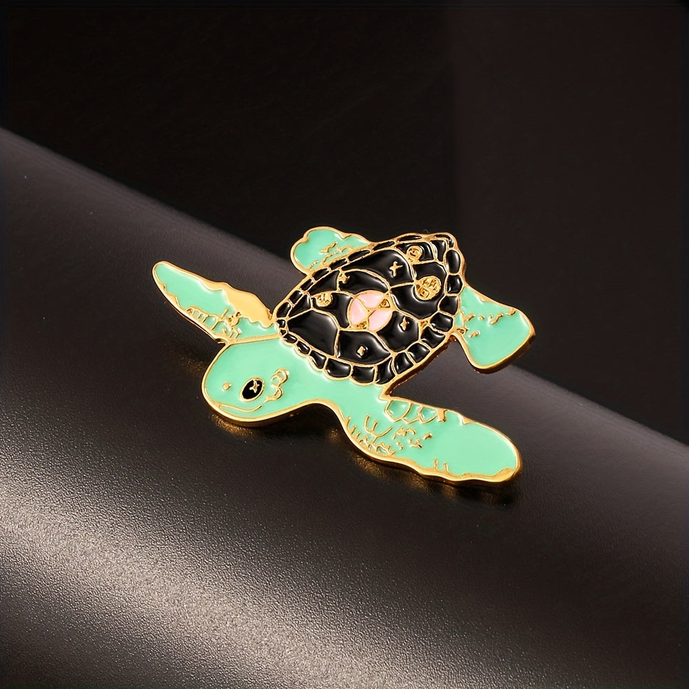 Cartoon Turtle Brooch For Men Creative Pins