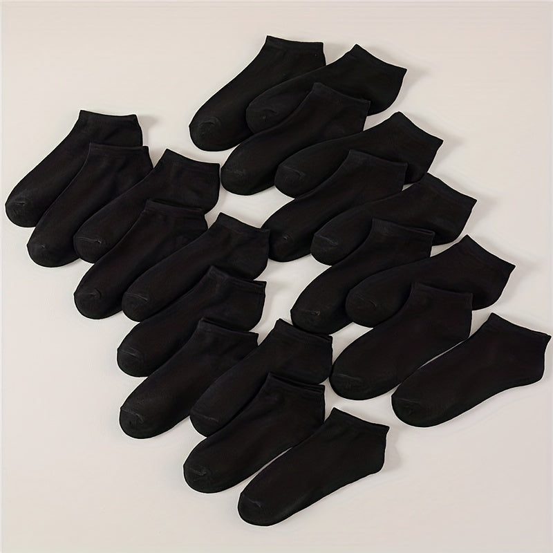 20 Pairs Low Cut Ankle Socks Women's Stockings & Hosiery
