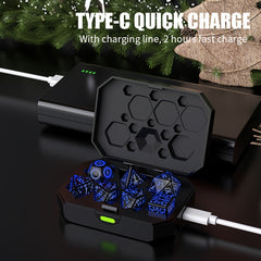 7pcs Rechargeable LED Dice Set for Board Games
