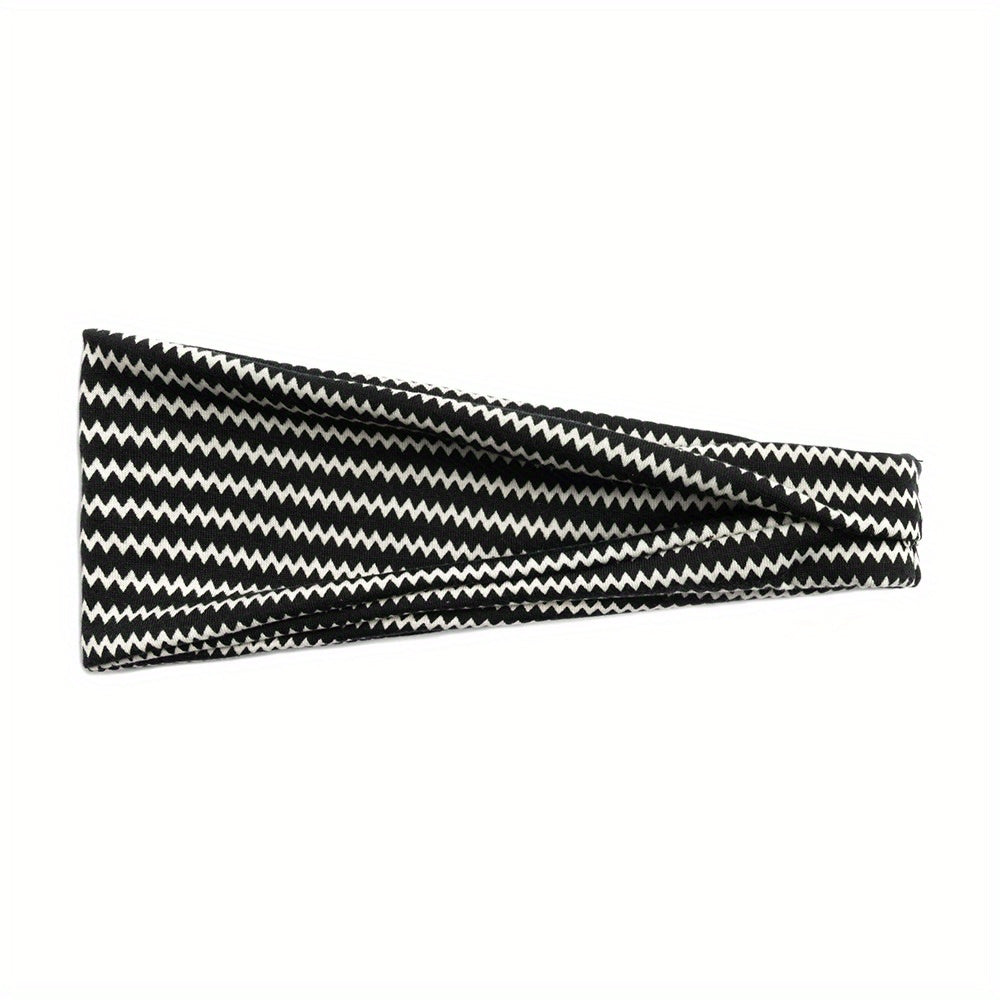 Boho Wide Headband Yoga Sweatband Hair Accessory