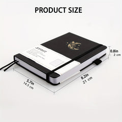 Dotted Journal Bullet Notebook Vegan Leather 160Gsm Thick Paper, Inner Pocket