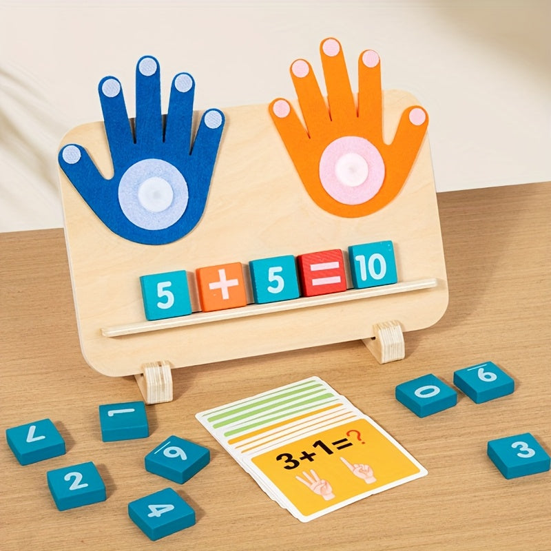 Wooden Finger Math Teaching Toy for Preschool Learning