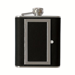 Stainless Steel 6oz Novelty Wine Jug & Cigarette Box Combo