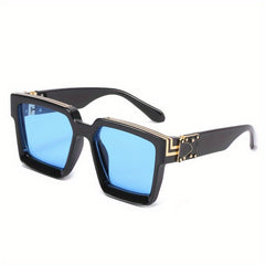 Square Graphic Frame Sunglasses UV400
