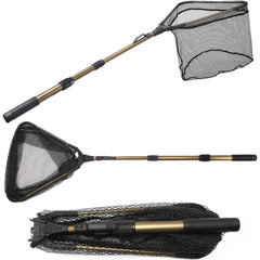 Foldable Fishing Net Telescopic Aluminum Handle 16in Hoop Size