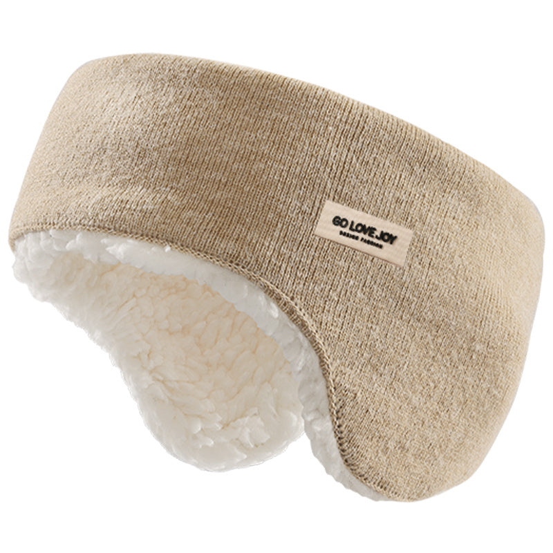 Winter Lamb Earmuffs For Women Outdoor Windproof Fleece Warm Ear Protection