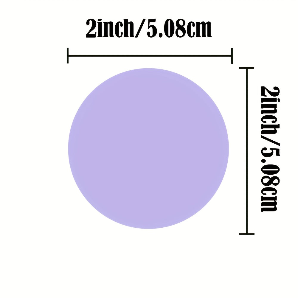 500pcs Purple Thermal Labels Stickers 5.08x5.08cm
