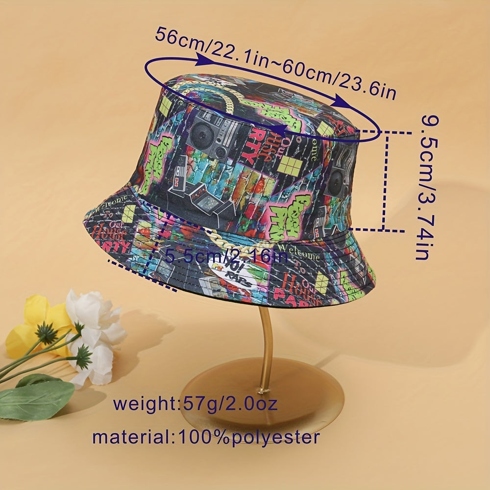 Double Sided Sunshade Fishing Bucket Hat