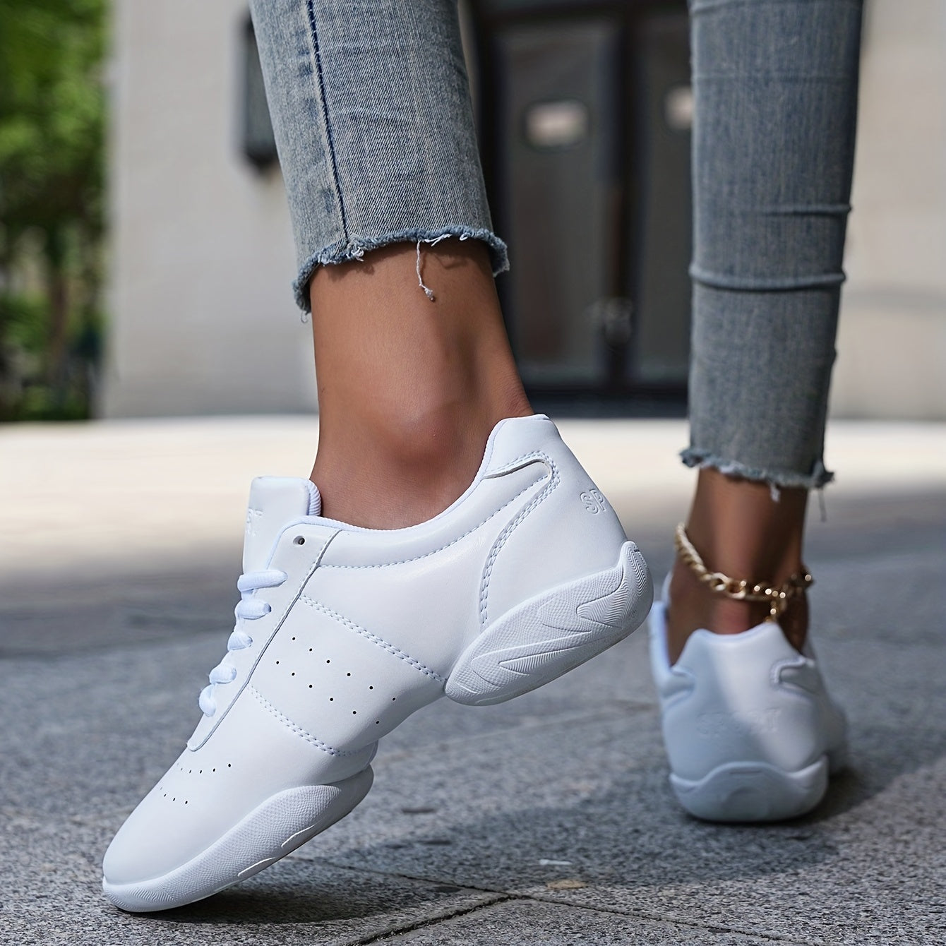 Youth Cheer Shoes Dance Athletic Training Tennis Lightweight Sneakers