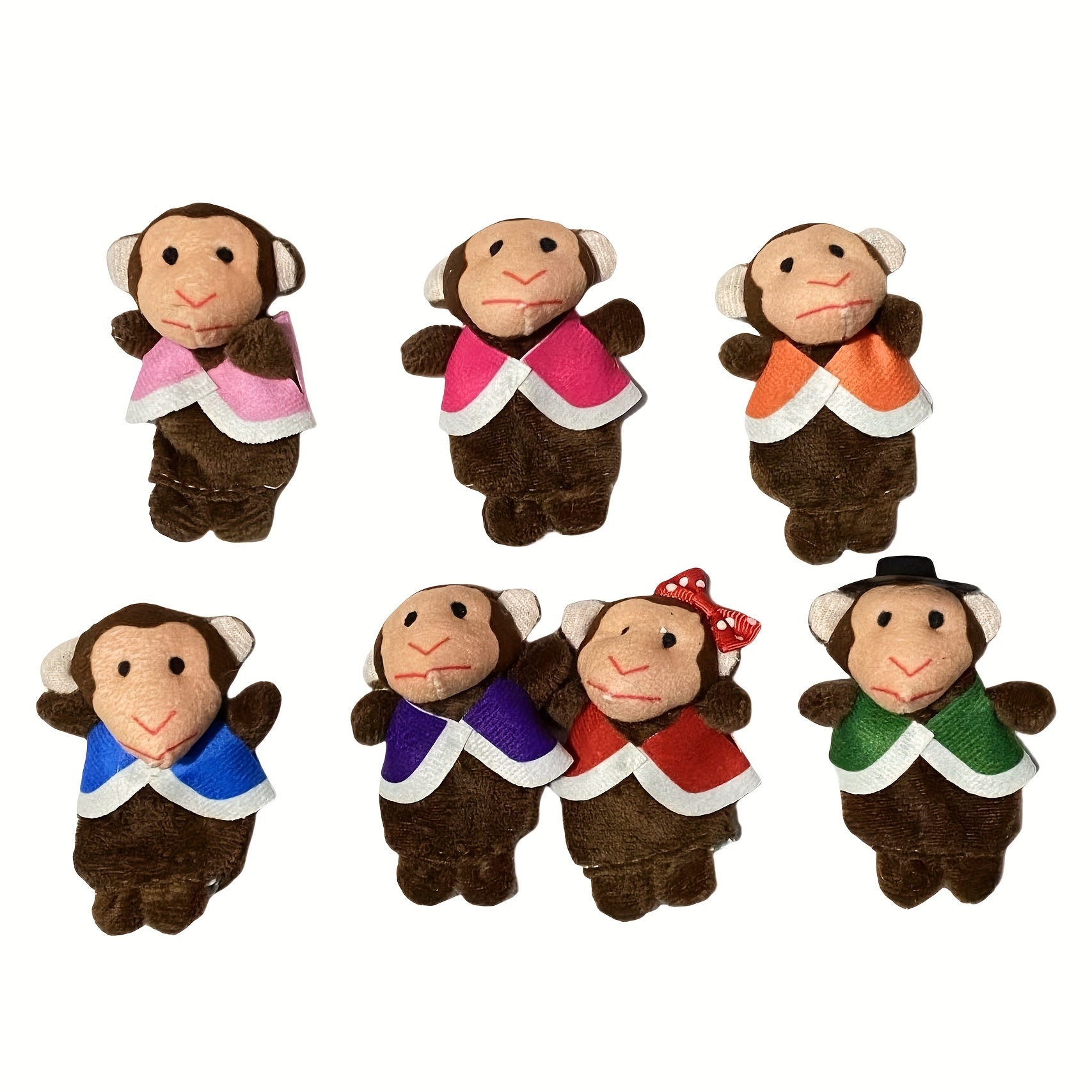 Duck Crocodile Monkey Finger Puppet Kindergarten Plush Toy