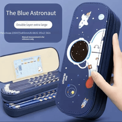 Large Capacity Stationery Box Pencil Case Double Layer Boy Handsome Good Looking