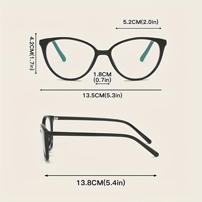 Cat Eye Tortoiseshell Light Blocking Glasses