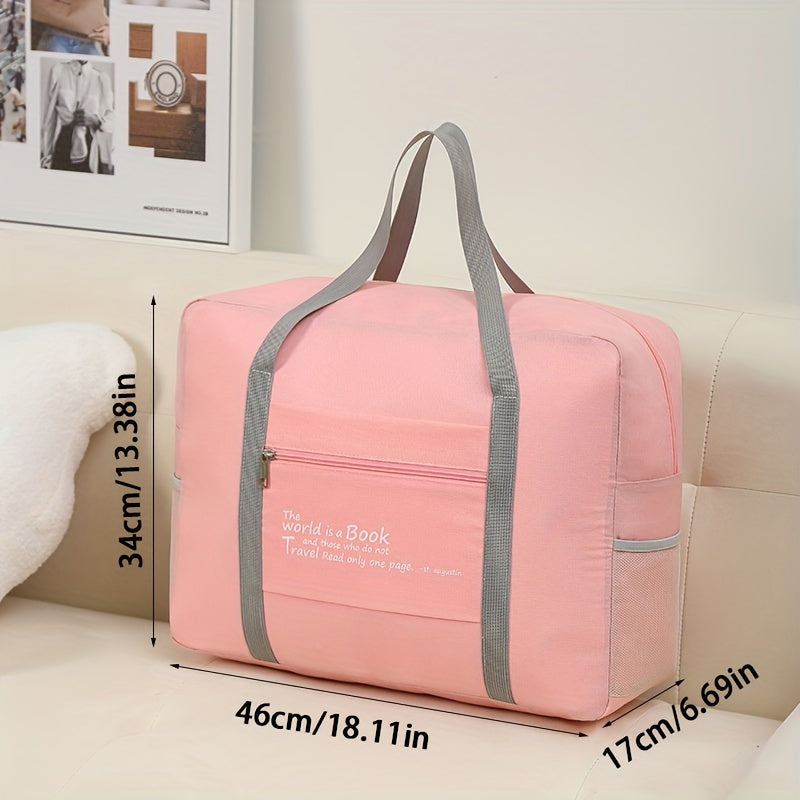 Large Capacity Gym Duffle Bag Foldable Weekend Travel Bag