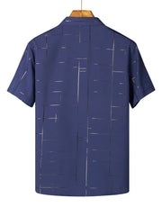Men's Short Sleeve Formal Party Shirt