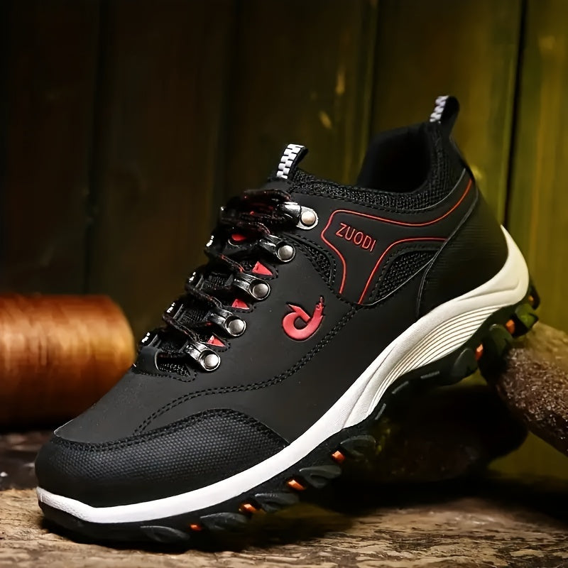 Men's Lace Up Durable Hiking Shoes for Outdoor Activities