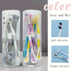8pc Ultrafine Bristle Toothbrush Set for Sensitive Gums