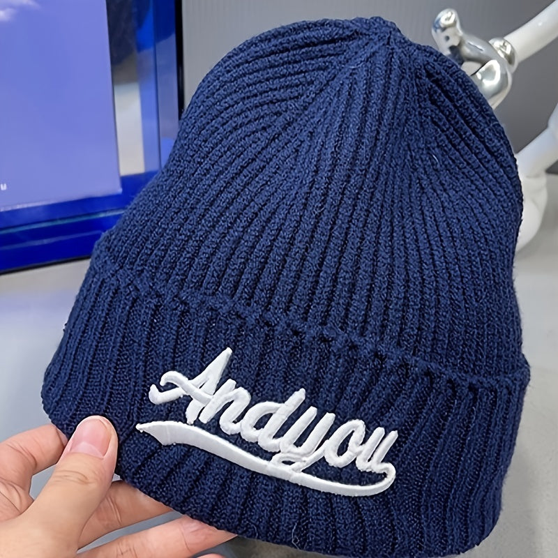 Letter Embroidered Wool Hat Size 22 8 6 22inch