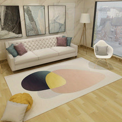 Modern Geometric Area Rug Non Shedding Floor Carpet