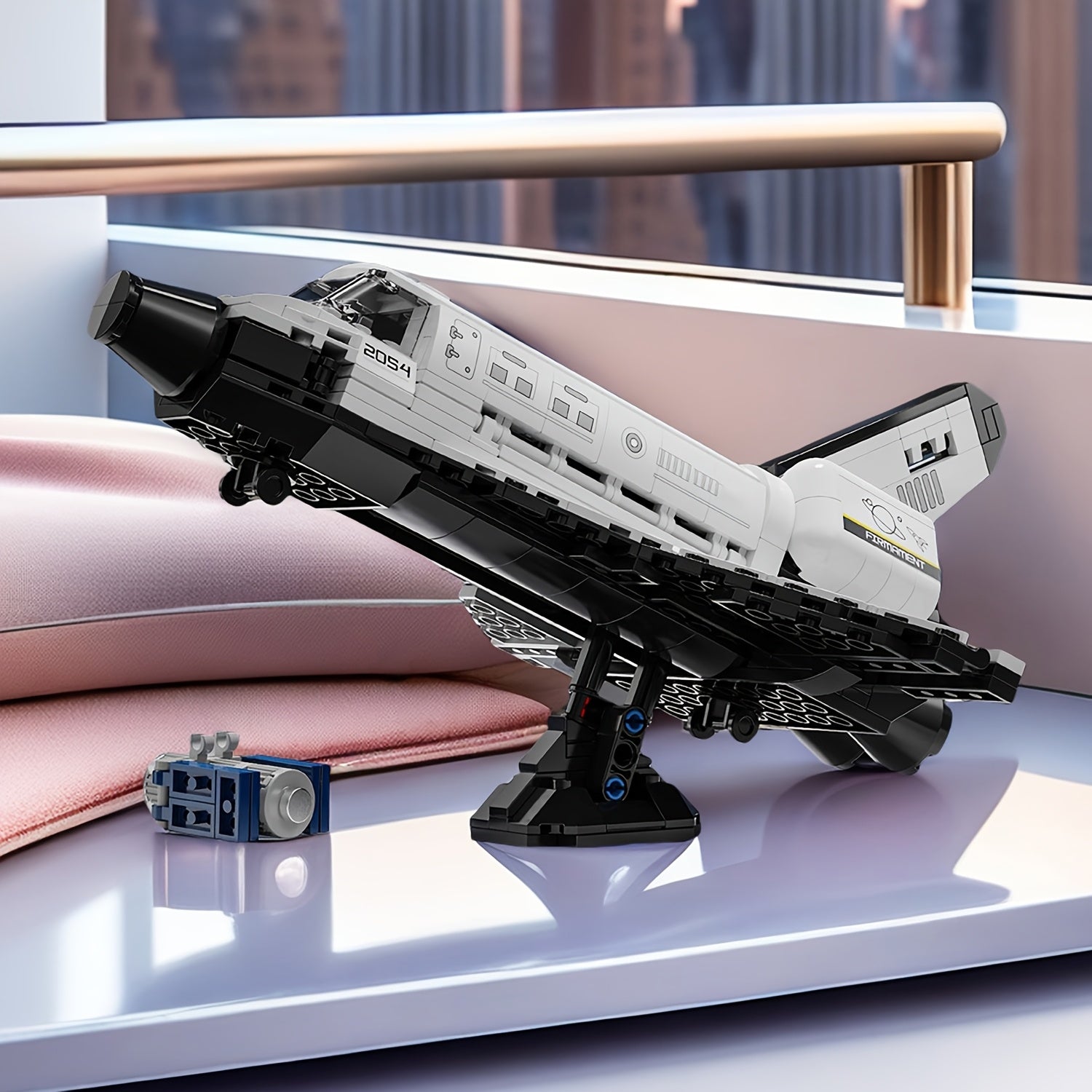 536pc Space Shuttle Building Block Toy Set Educational Fun Creative Desktop