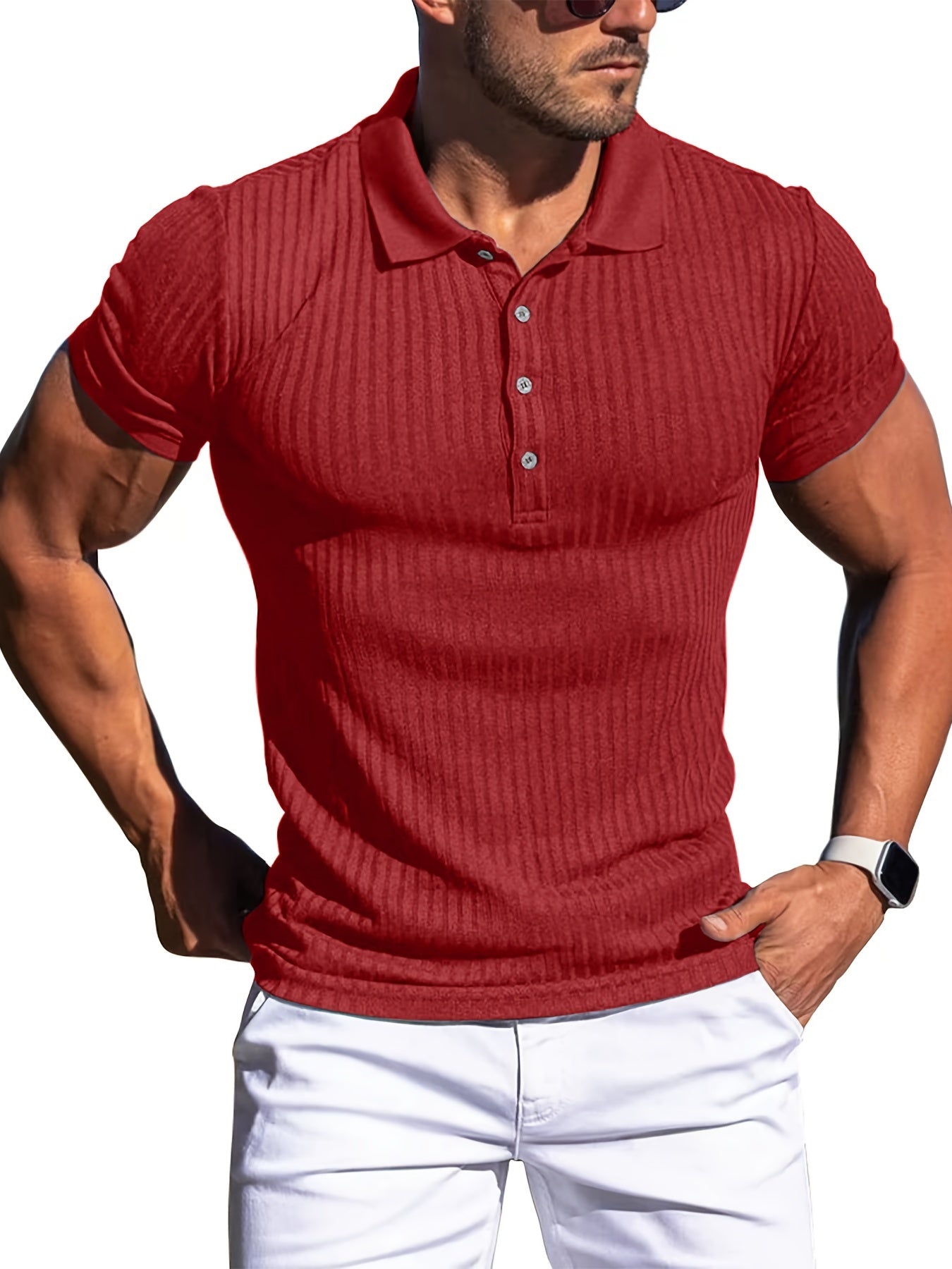 Men's Vintage Casual Button Up Shirt Summer Outdoor