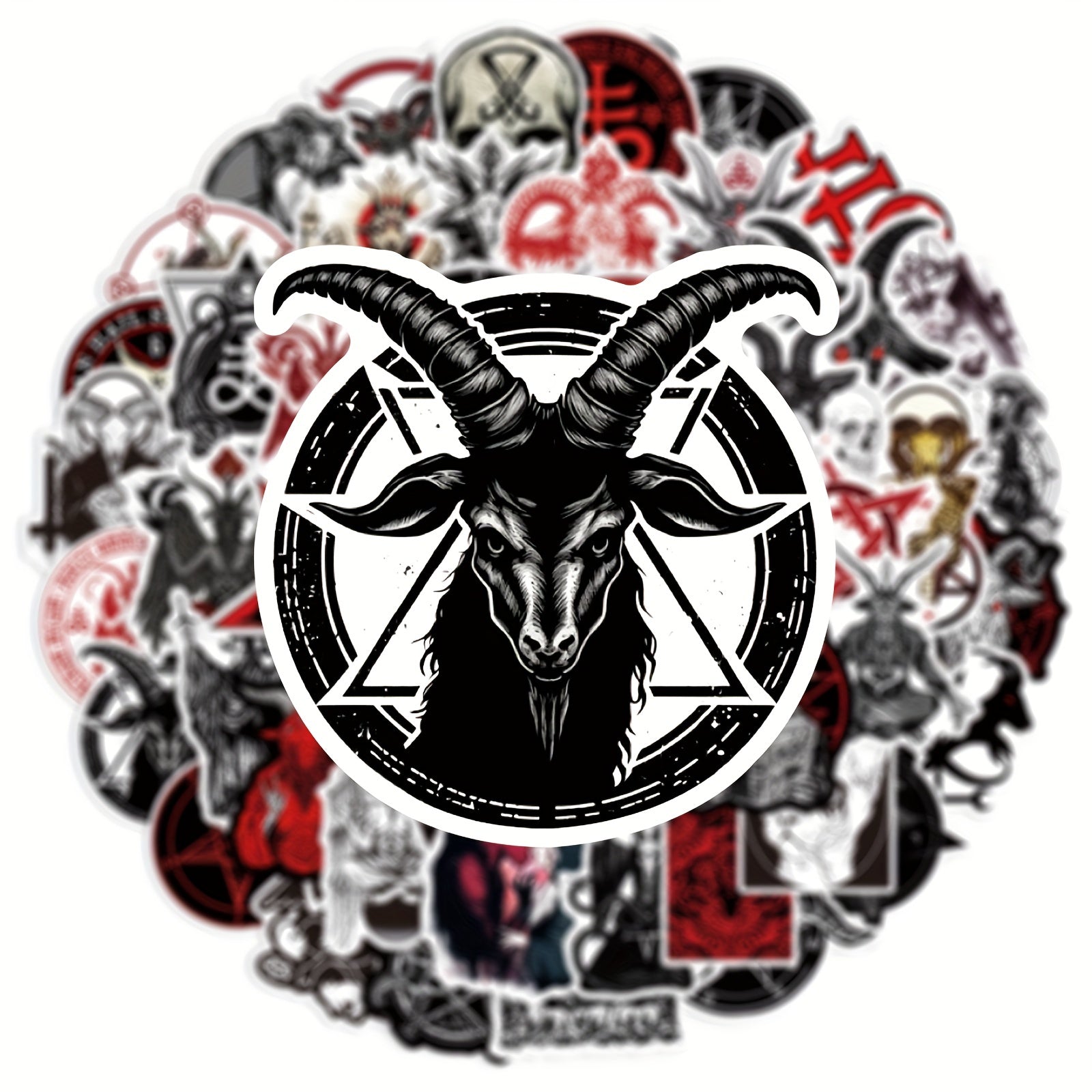 50pcs Devil Satan Graffiti Stickers For Mobile Phone Tablet Skateboard