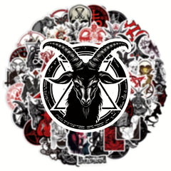 50pcs Devil Satan Graffiti Stickers For Mobile Phone Tablet Skateboard