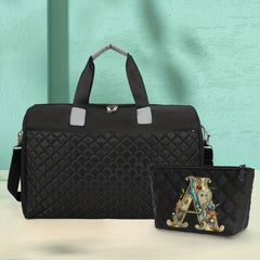 Quilted Zipper Bag Large Capacity Luggage Weekend HandBag