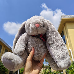 Cuddly Rabbit Plush Toy Soft Polyester Filled with Long Eared Furry Texture