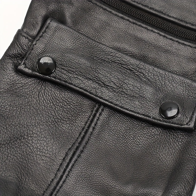 Leather Passport Holder Wallet Earphone Card Bag